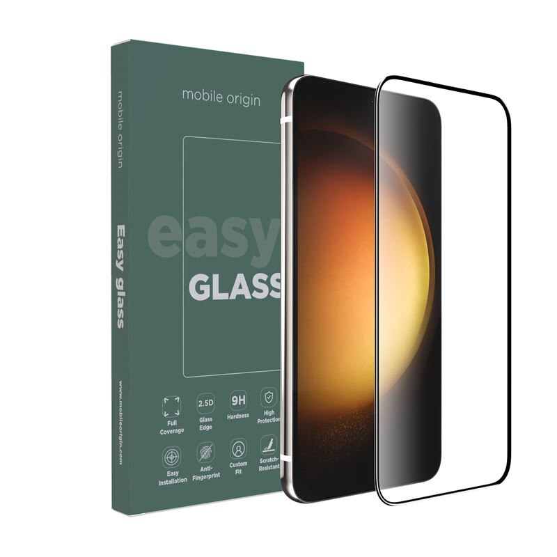 Folie sticla Mobile Origin EasyGlass compatibila cu Samsung Galaxy S23 Black
