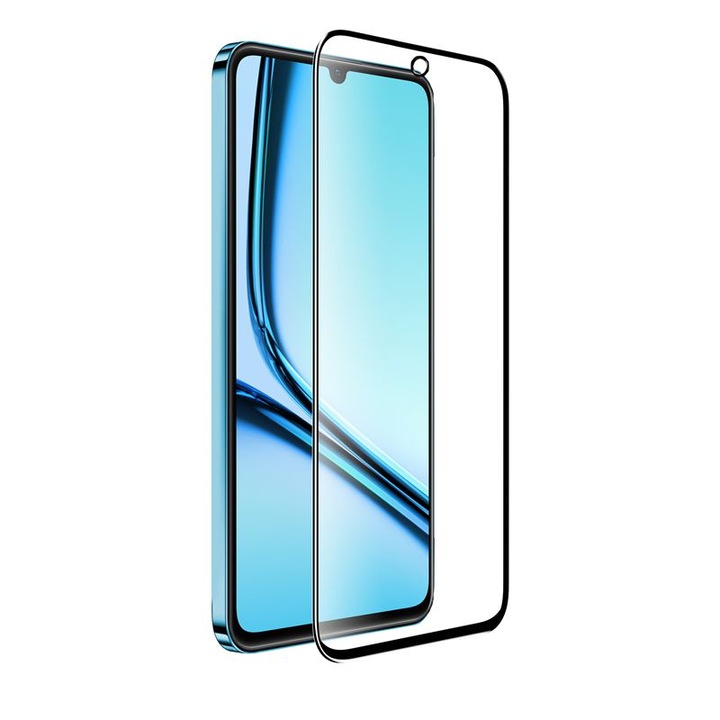 Протектор Mobile Origin EasyGlass, съвместим с Realme Note 50, Стъкло, Black