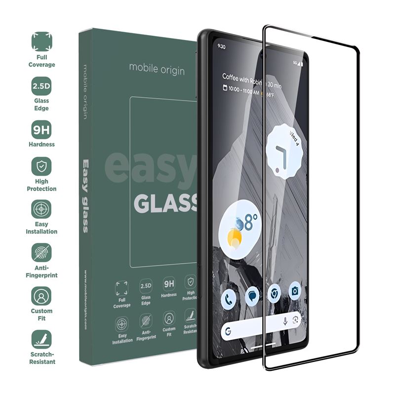 Folie sticla Mobile Origin EasyGlass compatibila cu Google Pixel 8 Pro Black