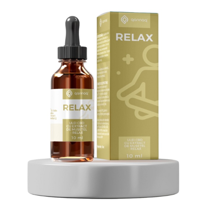 Ulei CBD Relax, cu extract de Musetel, 10ml, QannaQ