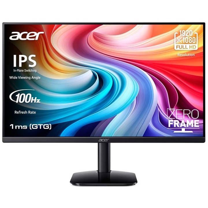 Монитор 23.8'' Acer KA242Y E0bi, LED, IPS, 1920 x 1080, VGA, 1 x HDMI 1.4