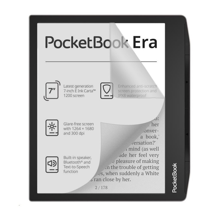 Подобно на хартия фолио за PocketBook Verse Pro PB634, COMANDO E-book Reader Mat Protect, Regenerable, Anti-Reflection, HD, Предотвратява пръстови отпечатъци и прах, Anti-Shock, Устойчивост на надраскване, Висока чувствителност, Лесно нанасяне