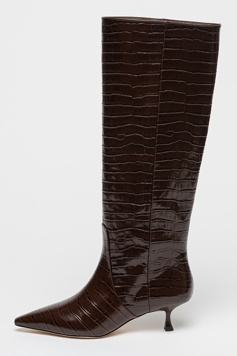 STUART WEITZMAN, Кожени ботуши Naomi 50, Коняк кафяв