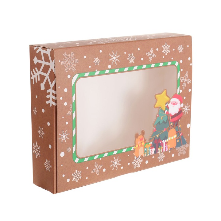 Cutie dreptunghiulara de cadou CRACIUN, Createur