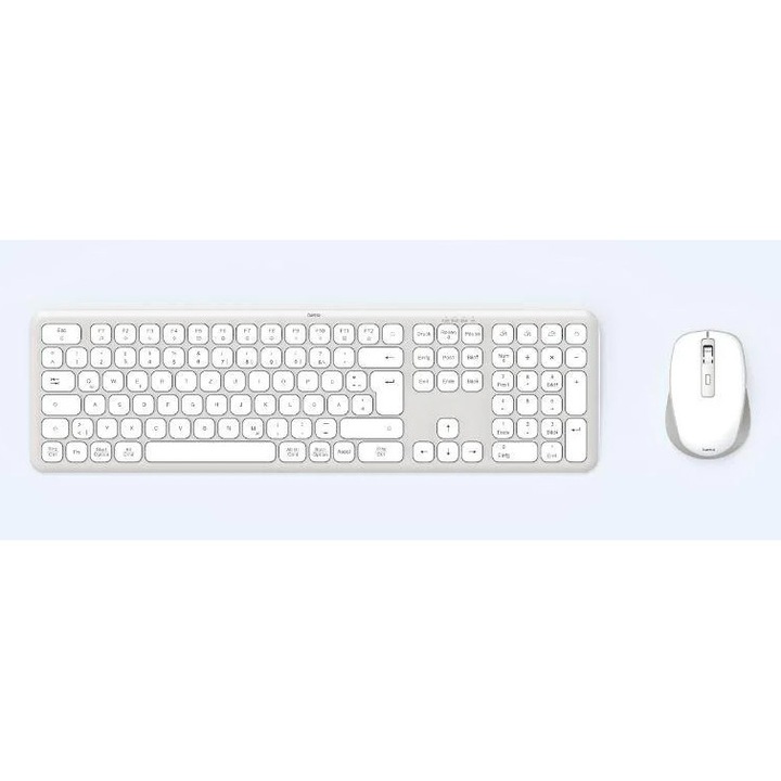 Set tastatura si mouse fara fir HAMA WKM-550, alb, 173066
