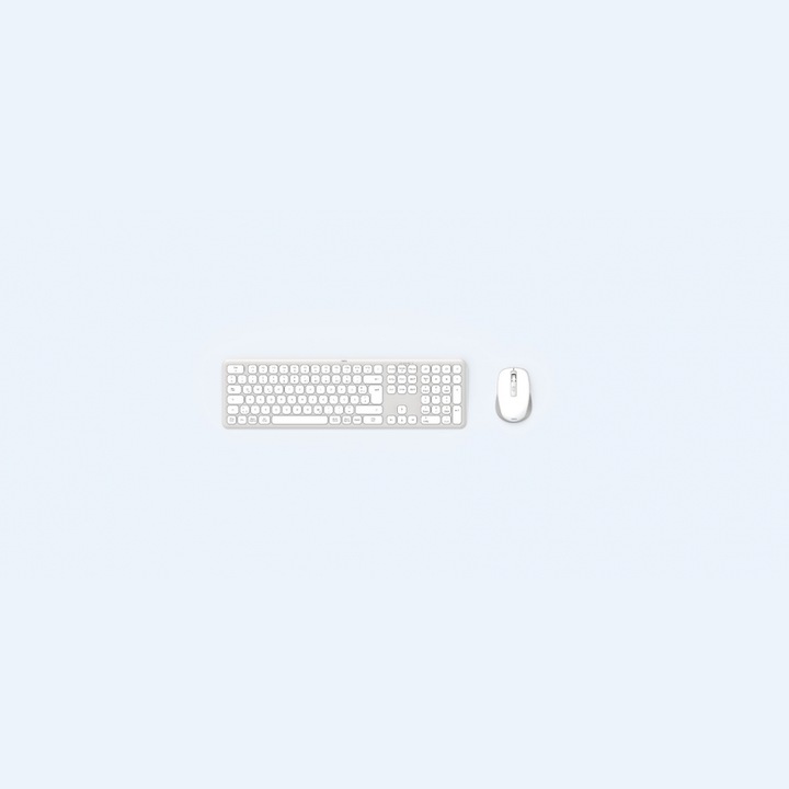 HAMA WKM-550 vezeték nélküli billentyűzet és egér készlet, fehér, 173066