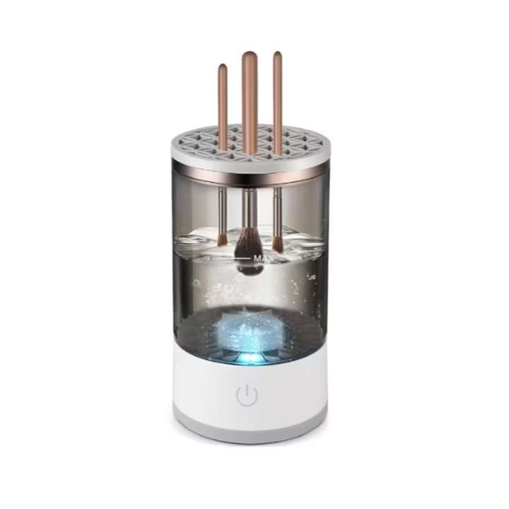 Стерилизатор за почистване на четки за грим, С USB зареждане, Комплект със силиконова подложка