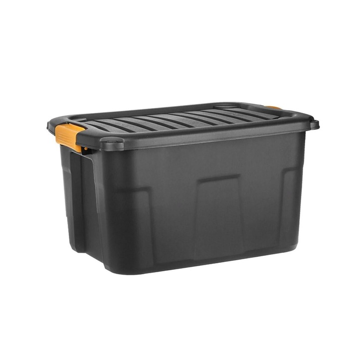 Cutie Depozitare Plastic, Capacitate 12L, Rezistenta La Intemperii, Negru