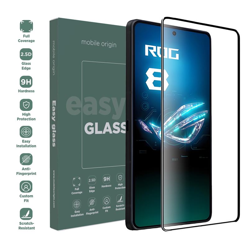 Folie sticla Mobile Origin EasyGlass compatibila cu Asus ROG Phone 8 Pro Black
