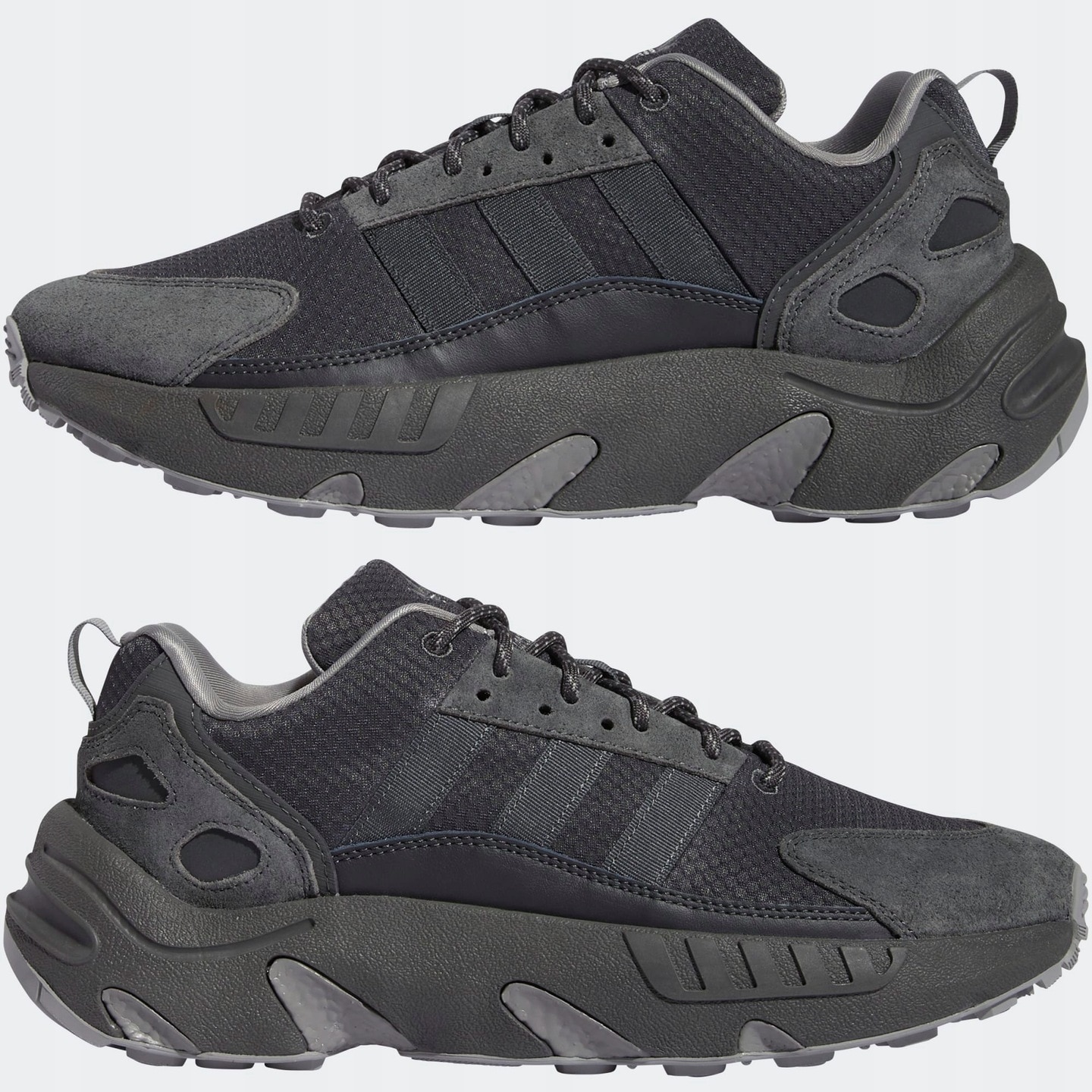 RM-α 48° TS114w S Tenisi barbati Adidas ZX 22 BOOST, negru, piele naturala
