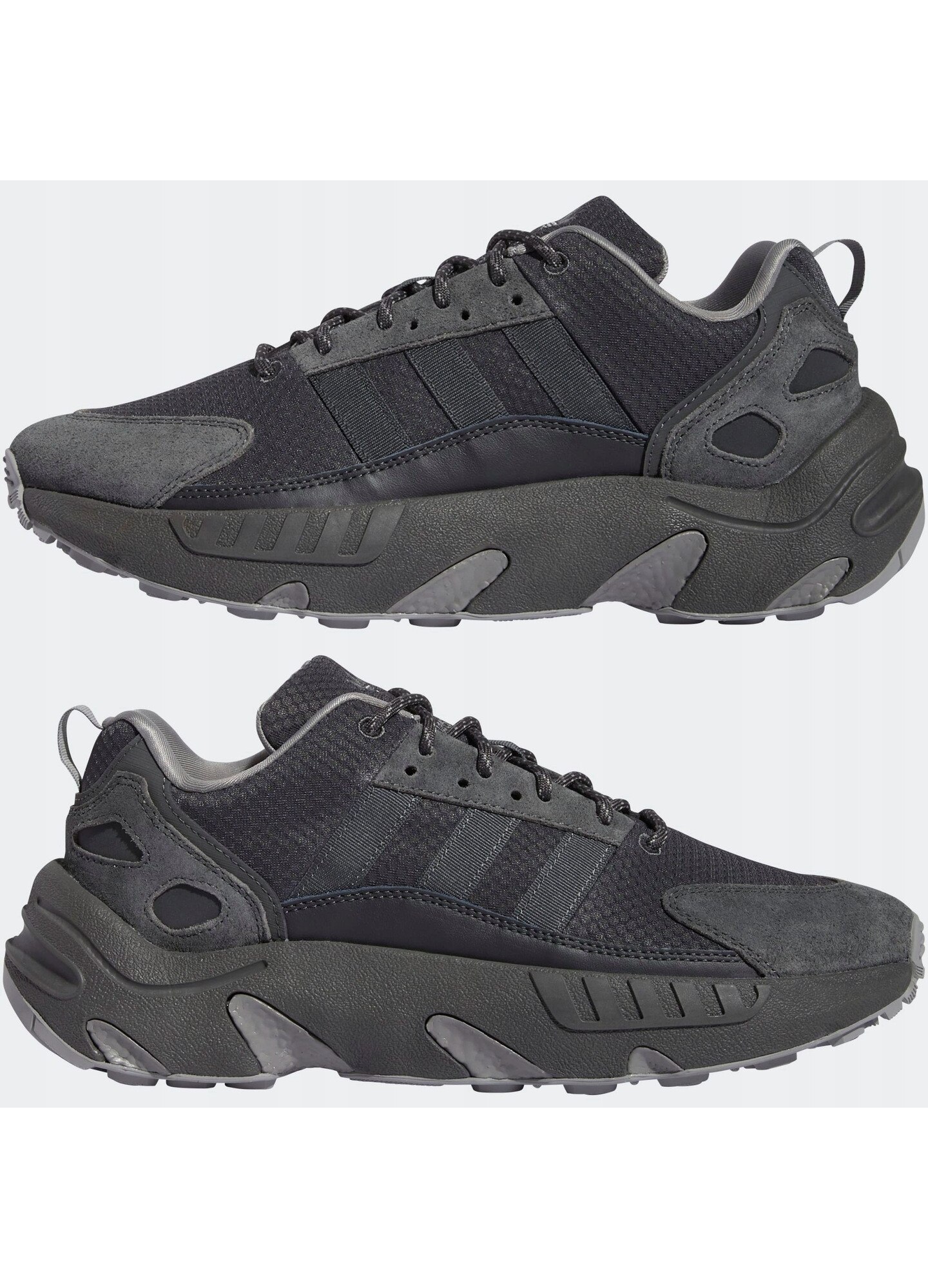 Tenisi barbati Adidas ZX 22 BOOST, negru, piele naturala, sistem