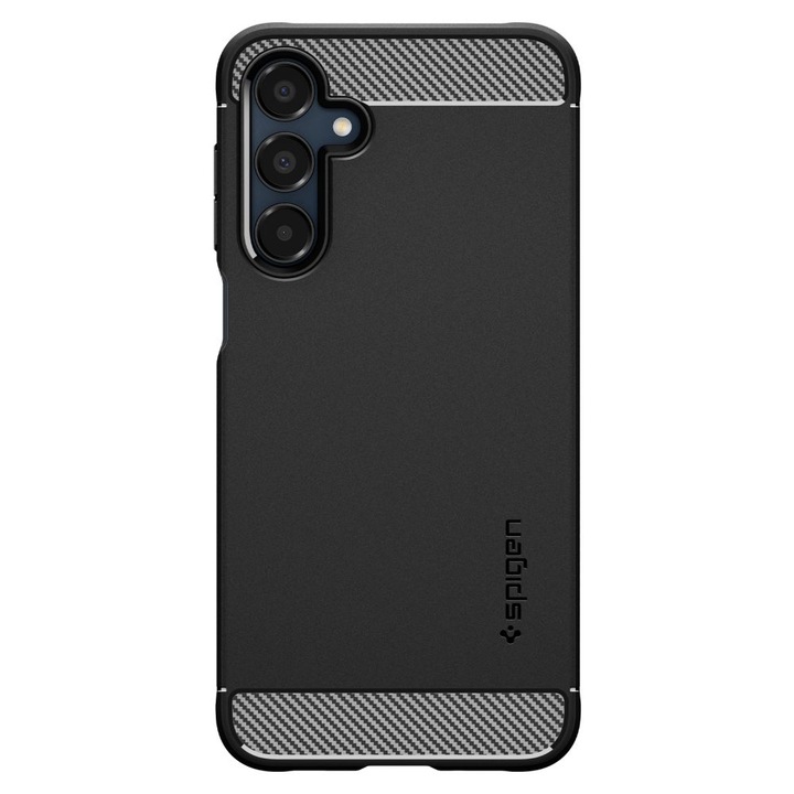 Spigen Rugged Armor tok, kompatibilis Samsung Galaxy A16 4G / A16 5G készülékekkel, matt fekete
