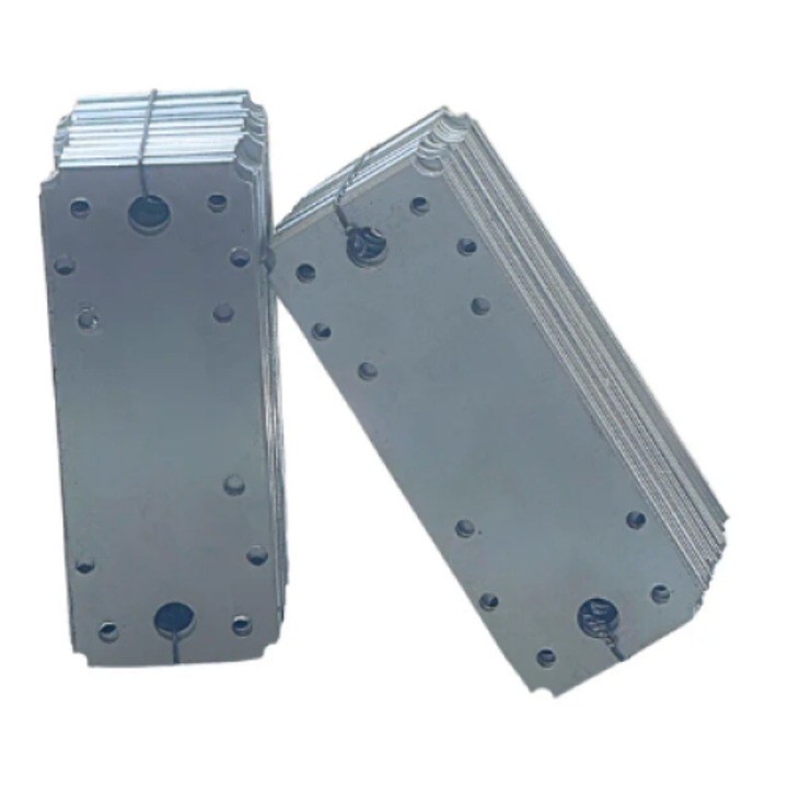 Set 50 placa perforata pentru imbinare lemn, zincat, 140 x 54 mm, Atlantic 1979