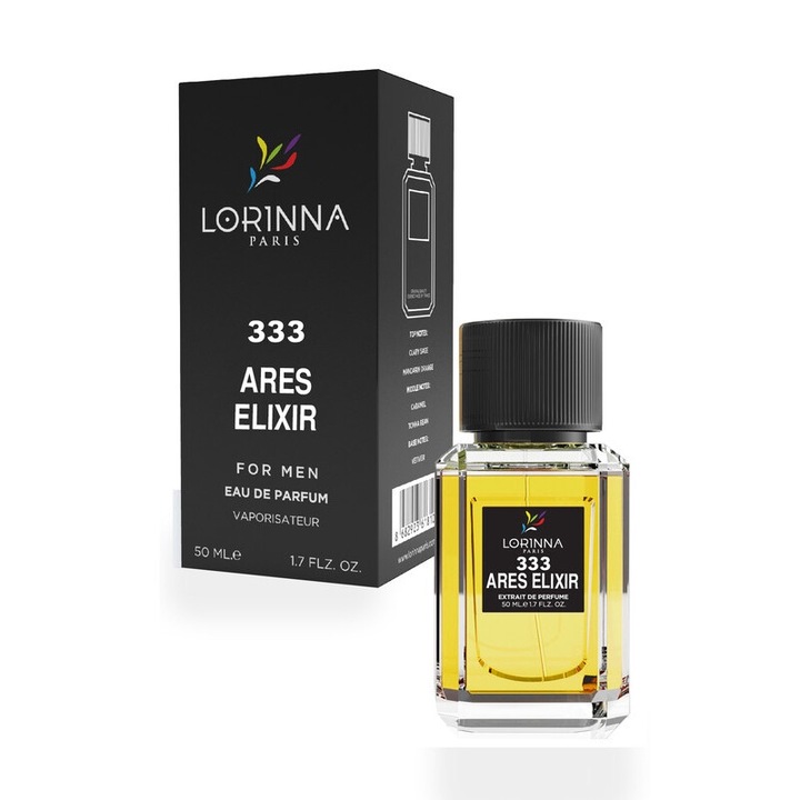 Apa de parfum Lorinna Ares Elixir nr.333 de barbat 50 ml