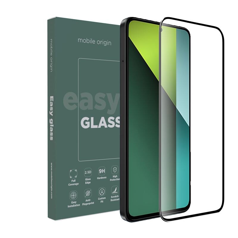 Folie sticla Mobile Origin EasyGlass compatibila cu Xiaomi Redmi Note 13 Pro 5G Black