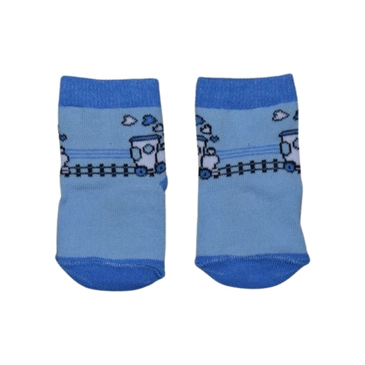 Csúszásgátló zokni fiúknak, Mini Junior, SSTMJ-31A, kék 113994