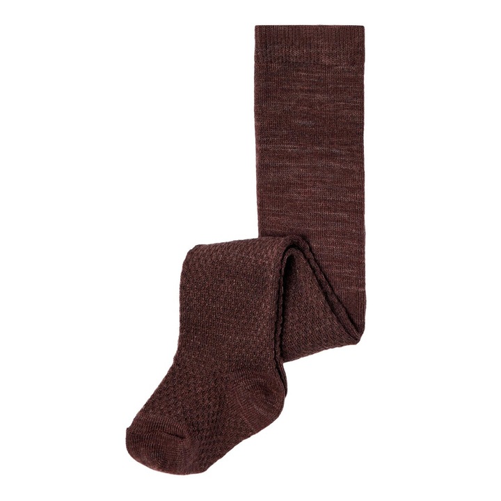 Dresuri bebe fete lana merinos - Name It Cable Mahogany