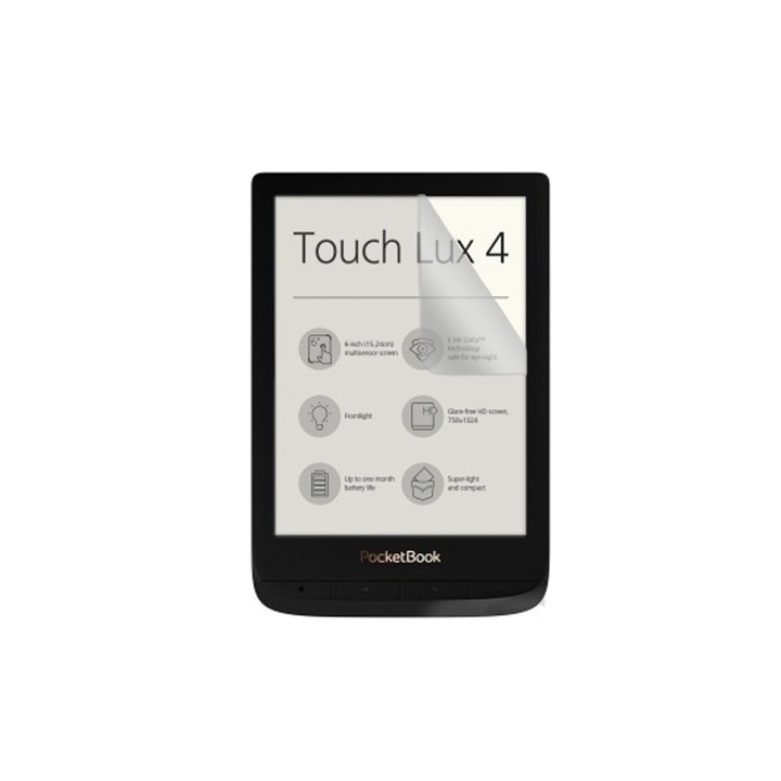 Подобно на хартия фолио за PocketBook Touch Lux 4, COMANDO E-book Reader Mat Protect, Regenerable, Clarity 99%, Anti-Reflection, HD, Предотвратява пръстови отпечатъци и прах, Anti-Shock, Устойчивост на надраскване, Висока чувствителност, Лесно нанасяне