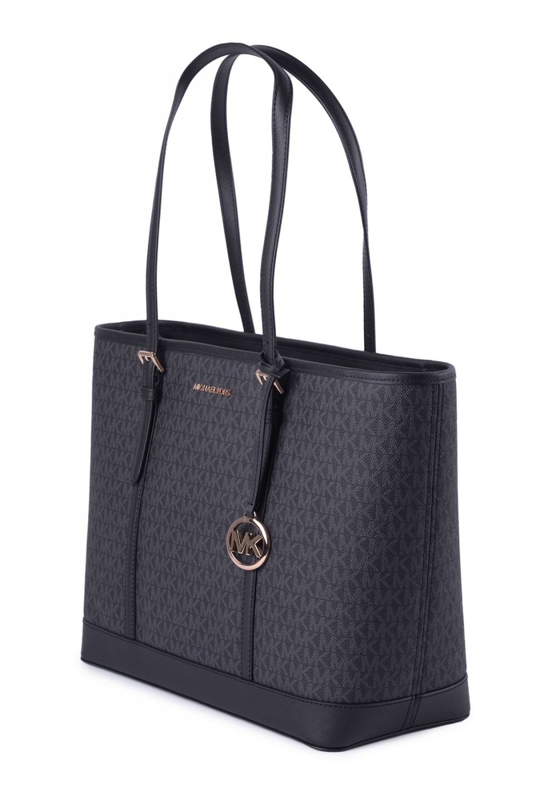 MICHAEL KORS OUTLET JET SET TRAVEL ラージ Jet Set Travel Extra-Large Striped Signature Logo Weekender Bag in