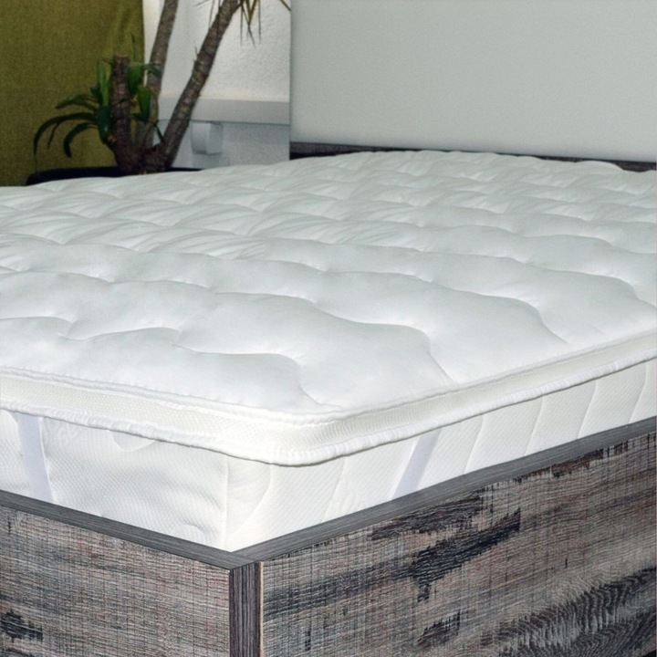 Topper saltea Super Confort, 140x200cm, Somnia, Alb