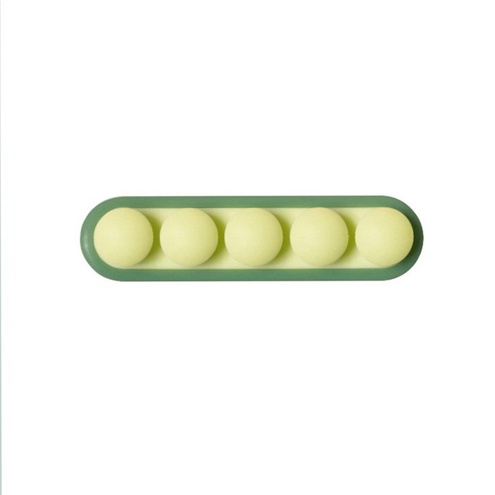Mazare organizator cablu USB 4 gauri, adeziv, pentru birou, casa, masina, verde