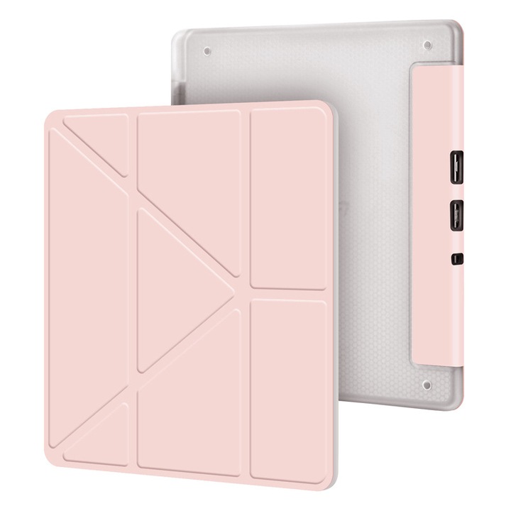 Husa pentru Kindle Scribe 2024 / 2022, SINSELET, 10.2 inch, suport pliabil, slot pentru stilou, trezire automata si somn, roz