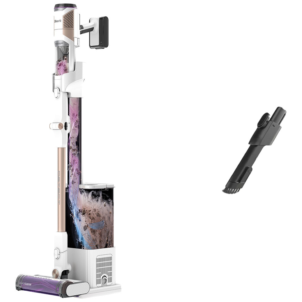 Aspirator vertical fara fir 2in1 Shark IW3612EU DetectClean & Empty Flexwand, 240W, 18V, 0.42L, autonomie 60 min, statie golire 3in1 Anti-Odour, Dirt/Floor/Edge Detect, QuadClean L