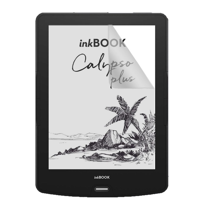 Подобно на хартия фолио за inkBOOK Calypso Plus, COMANDO E-book Reader Mat Protect, Regenerable, Clarity 99%, Антиотражение, HD, Предотвратява пръстови отпечатъци и прах, Anti-Shock, Устойчивост на надраскване, Висока чувствителност, Лесно нанасяне
