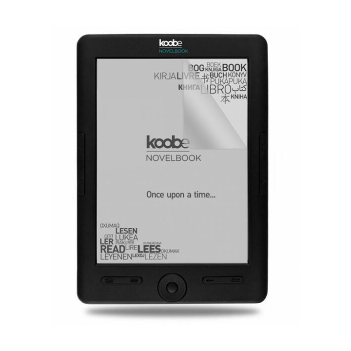 Подобно на хартия фолио за Koobe Novelbook HD Shine (KNSE), COMANDO E-book Reader Mat Protect, Regenerable, Clarity 99%, Anti-Reflection, Предотвратява пръстови отпечатъци и прах, Anti-Shock, Устойчивост на надраскване, Лесно нанасяне