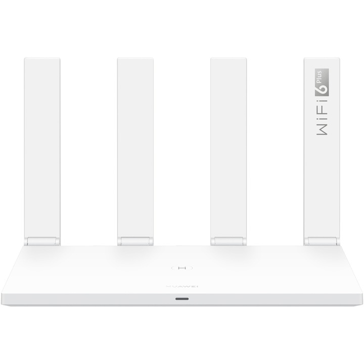 Безжичен рутер HUAWEI WiFi AX3, AX3000, 3000 Mbps Dual-Band Wi-Fi 6 Router, 4 WAN/LAN Auto-Adaptive GE-Ports, Visualized Wi-Fi Diagnosis, Parental Controls