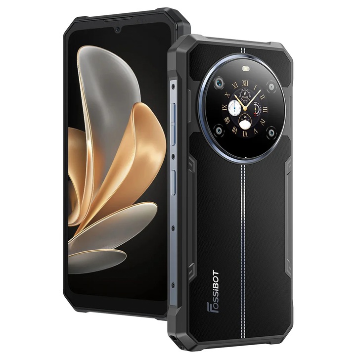 Telefon mobil FOSSiBOT F109, 5G, Dual SIM, Dimensity 6300, Dual Display 6.74-inch HD + IPS 1.32-inch, 24GB RAM, 256GB, NFC, IP68/IP69K, Android 14, Blue