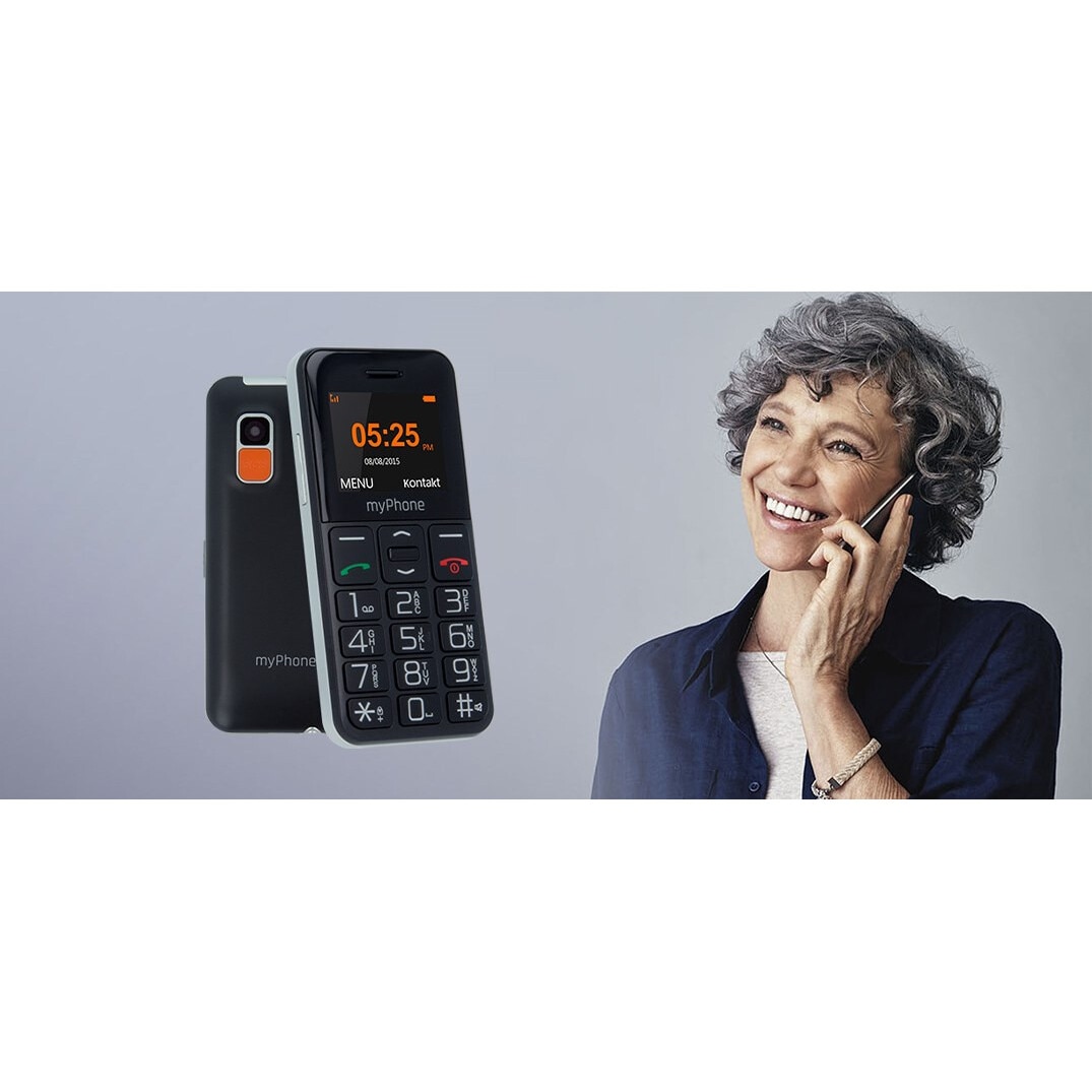 Telefon seniori butoane mari ecran 1.77" camera foto radio FM difuzor lanterna functie SOS bluetooth Halo easy