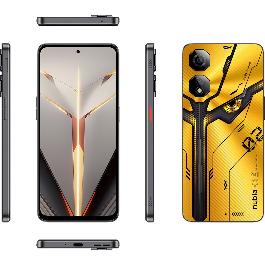 Telefon mobil ZTE Nubia NEO 2, Dual SIM, 256GB, 8GB RAM, 5G, Galben