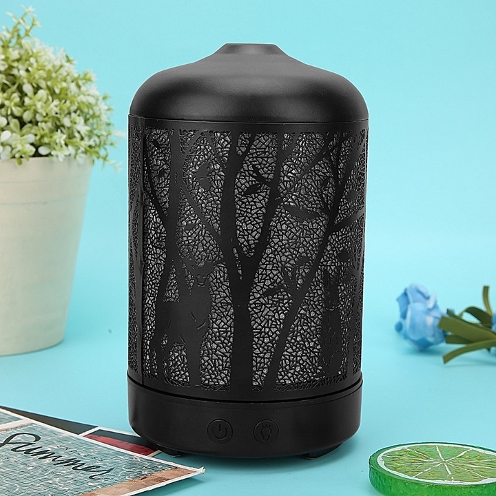 Hordozható párásító, longziming, 100ml, színes fény, 160x90mm