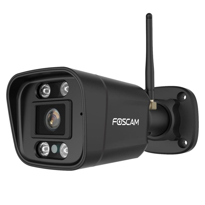 Foscam IP камера за видеонаблюдение, V8P, 8MP, 40m нощно виждане, черна, 170x66x66mm