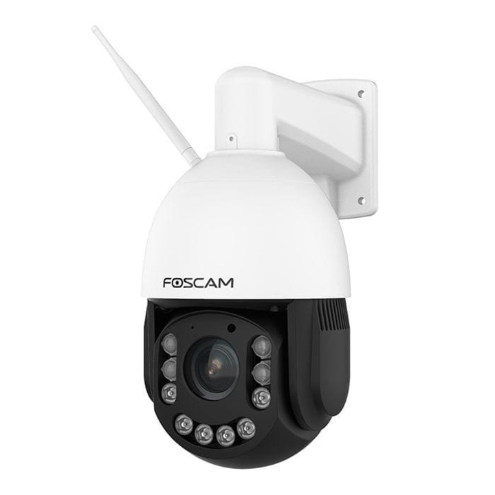 IP камера за наблюдение, Foscam SD4H, 4MP, бяла, 18x оптично увеличение, 215x138x277mm