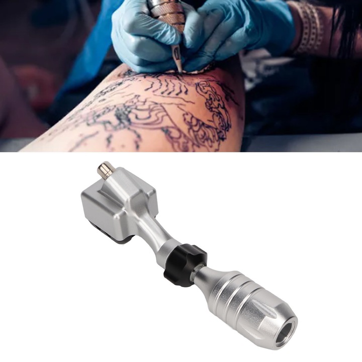 Jormftte Tetoválógép Készlet, Tetováló Toll, Kompakt Tápegység, 10 Színű Festék, Többszínű, 9.7x7x2.5cm