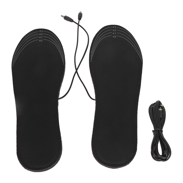 Jormftte lábmelegítő, USB elektromos fűtés, 40-46-os méret, vágható kialakítás, horgászathoz, kempingezéshez, túrázáshoz