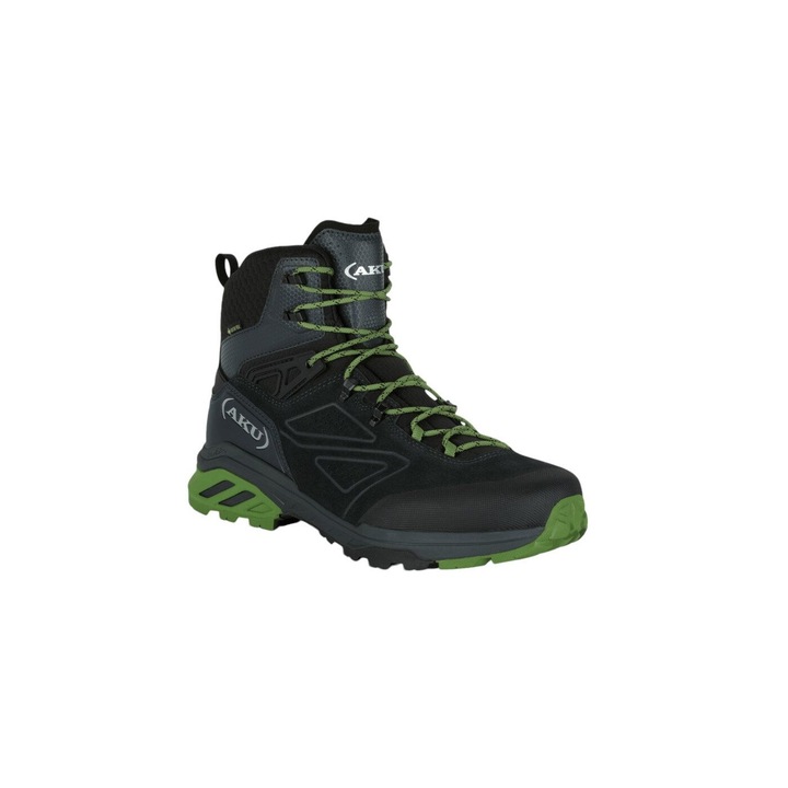 Férfi csizma Aku Reactive Gtx, trekking, fekete, natúr bőr, bokavágás