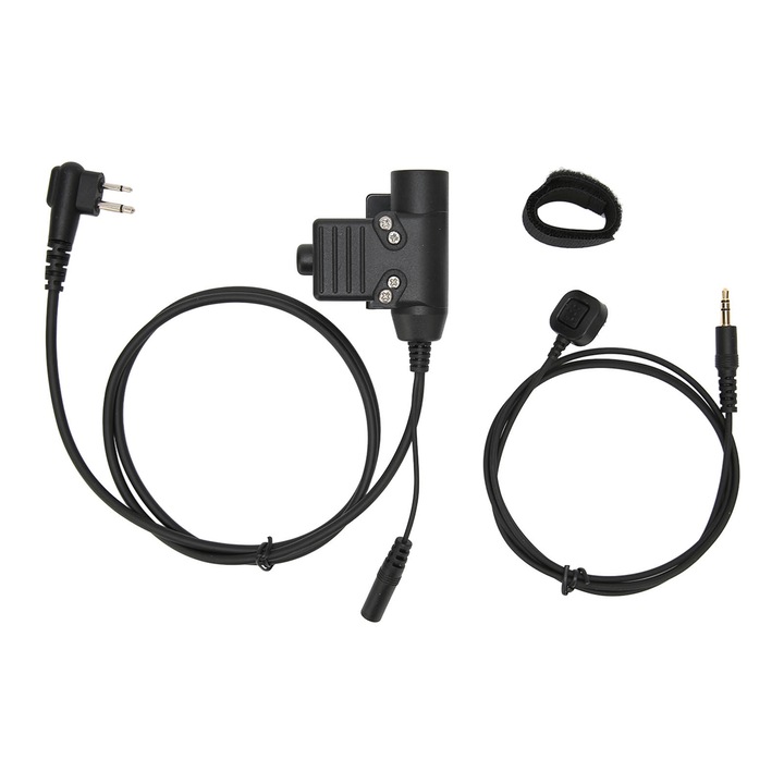 Адаптер U94 с пръстов микрофон за PTT, Mmgoqqt, черен, за Motorola GP88 GP300 GP3688 DEP450 EP450