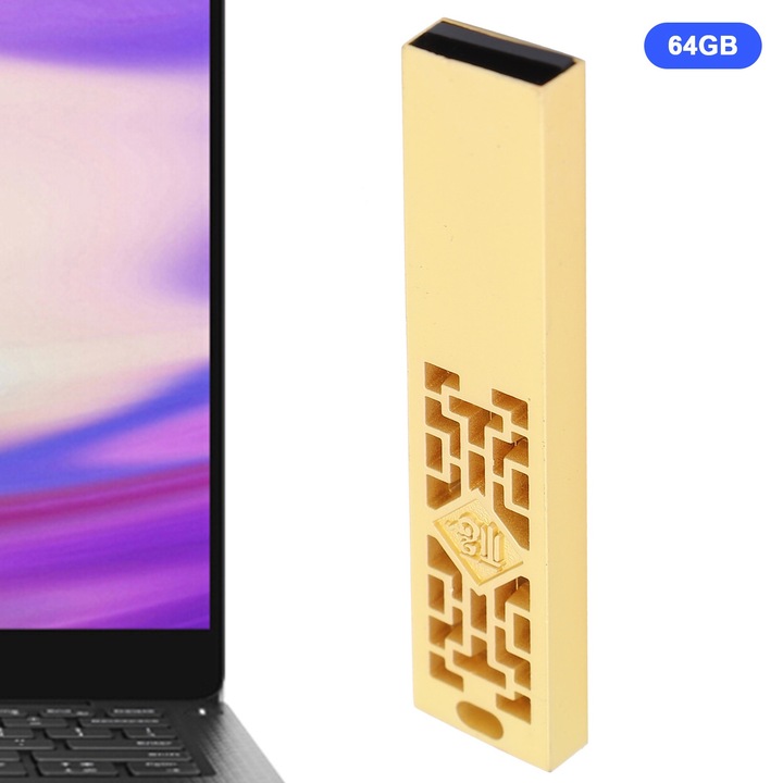 USB 2.0 памет, longziming, 64GB, метална, преносима, водоустойчива