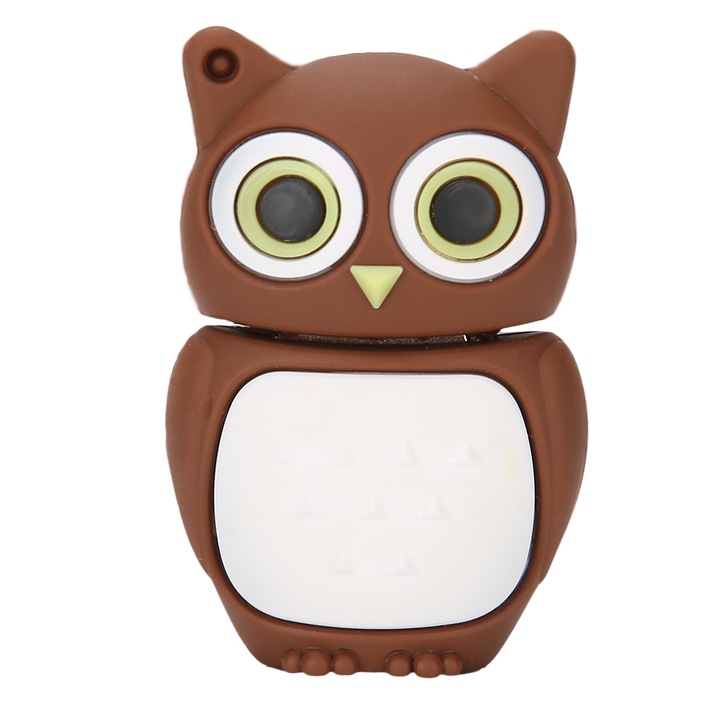 USB памет с анимационен филм, 64GB, цвят кафе, преносима