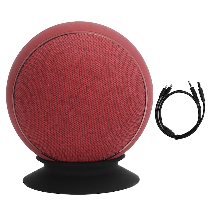 Boxa portabila Jormftte Bluetooth, neagra, suport card de memorie, conectivitate AUX