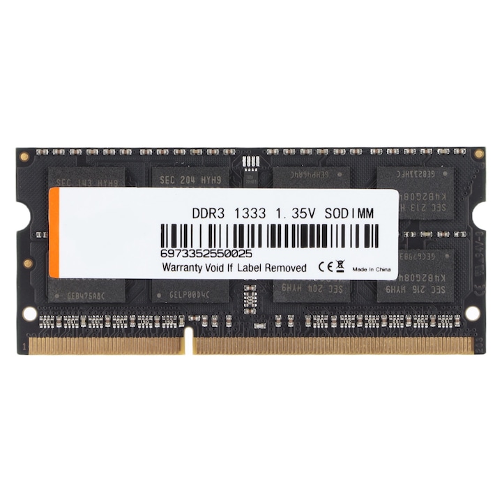 Jormftte 8GB 1600MHz DDR3 RAM memória, 204 tűs, fekete