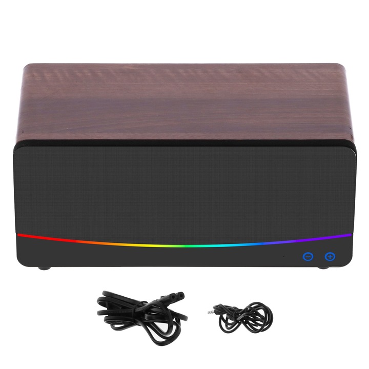 Boxa portabila Jormftte Bluetooth 5.0, 7W, subwoofer, 1200mAh, albastra