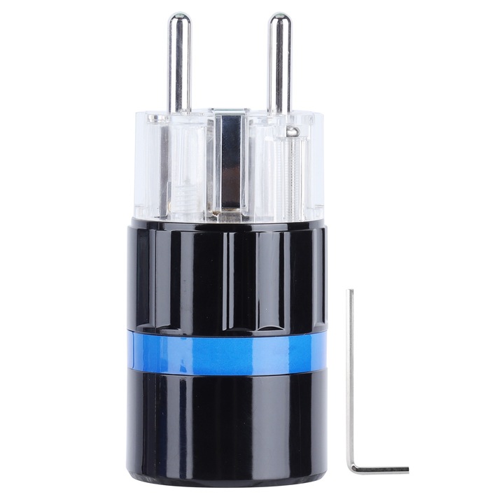 Jormftte tápcsatlakozó, EU dugó, tiszta réz, 16A 250V, professzionális audio-video készülékekhez