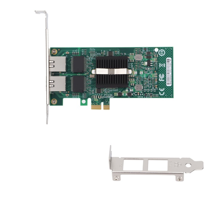 Placa de retea PCIE SFP+, Jormftte, 10 Gbps, compatibila cu servere, material PCB