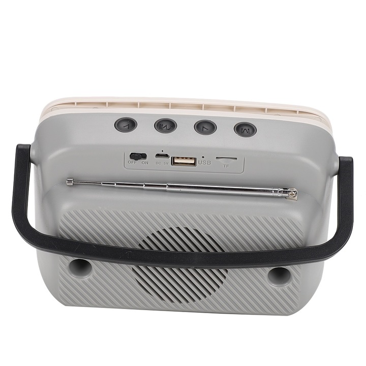 Boxa portabila Jormftte D10 Bluetooth V5.0, suport FM, cu lanterna, verde, 1200mAh