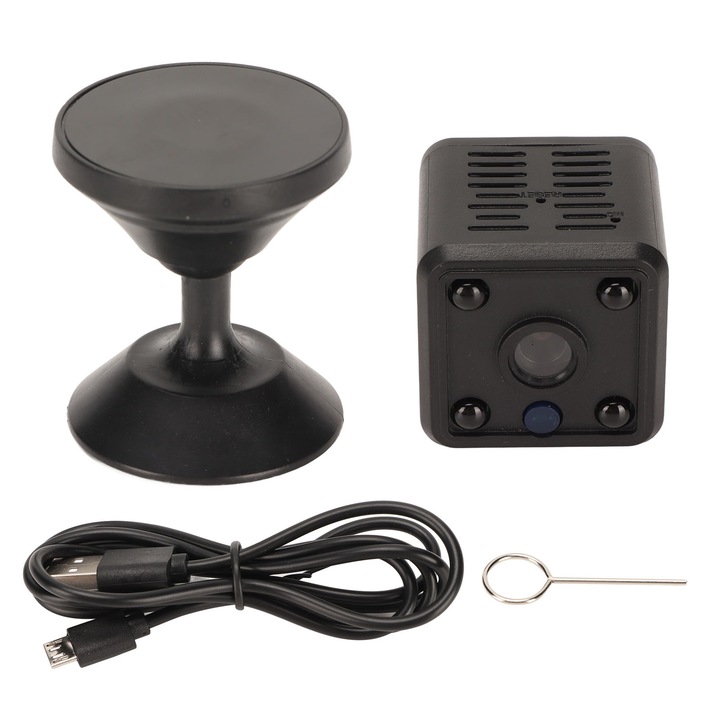 Mini cameră de securitate Jormftte Q16, 1080P, vedere de noapte, wireless, compactă