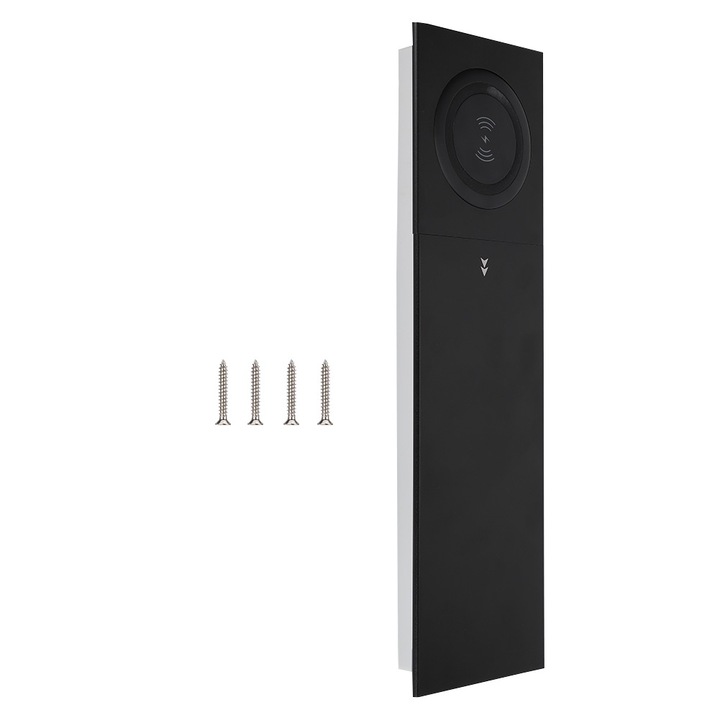 Priza tip slide Enforose, aluminiu, 2 prize + USB + retea + HDMI + incarcare wireless, 350x100x32mm